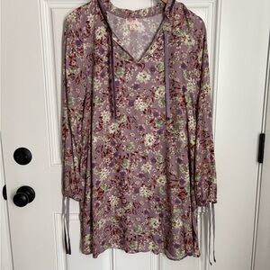 Mossimo Supply Co. Lavender Floral Dress